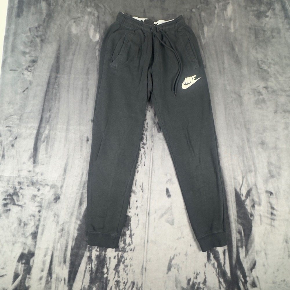 Nike Joggers Womens XS Gray Fleece Sweatpants Just Do It Waistband 4887
